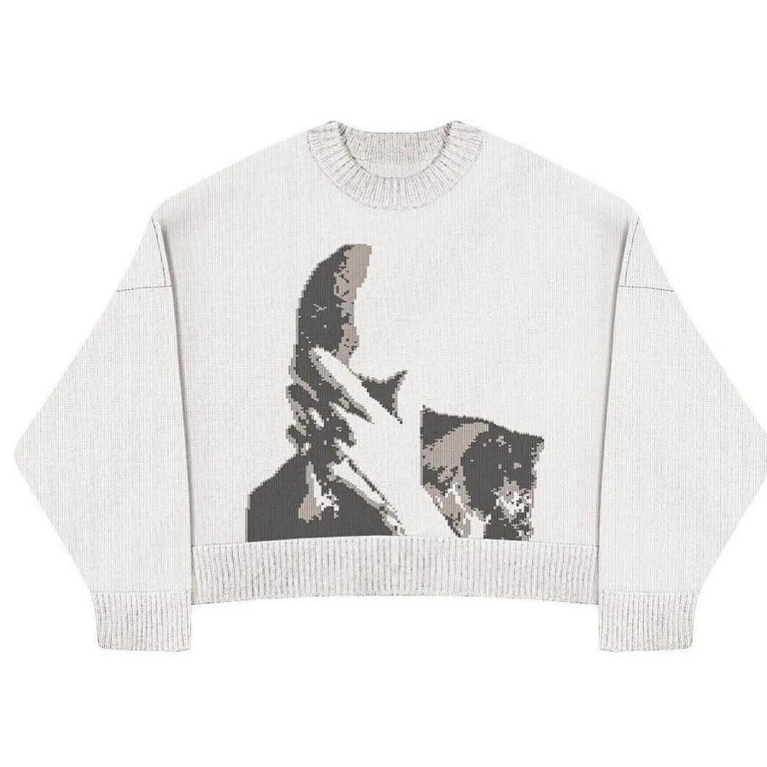 Pull Blond Tricoté